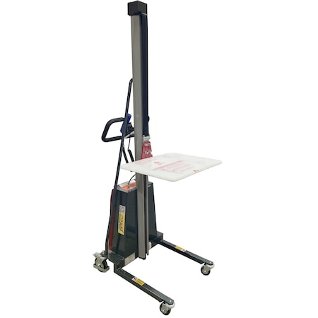Pake Handling Tools Powered Lift Truck, 330 lb. Cap, 67'' Lift Height, Chain Pulling PAKWP10